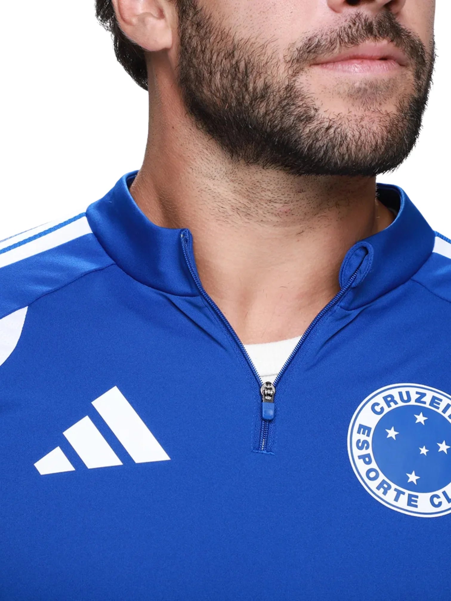 Cruzeiro Adidas 26/27 Training Shirt Men's, Long Sleeve - Blue - Image 4