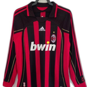 AC Milan 06/07 I Home Jersey - Long Sleeve Retro Version