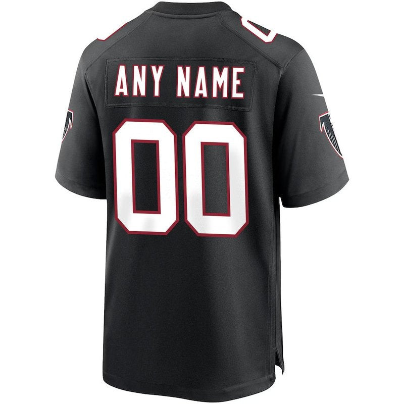 Atlanta Falcons - Throwback Custom NFL Game Jersey - Black - Image 3