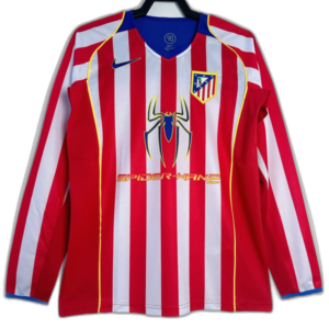 Atletico Madrid 04/05 I Home Jersey - Long Sleeve Retro Version