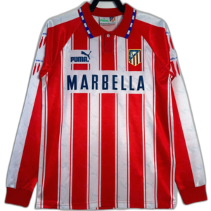 Atletico Madrid 94/95 I Home Jersey - Long Sleeve Retro Version