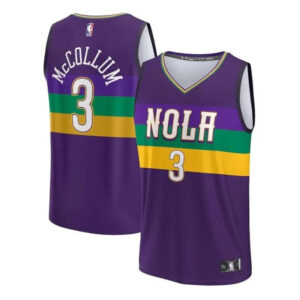 CJ McCollum New Orleans Pelicans Unisex 2023 Fastbreak NBA Jersey - City Edition - Purple