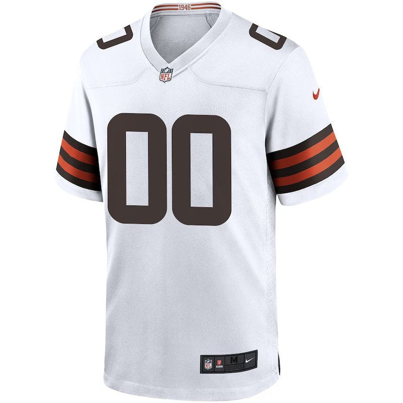Cleveland Browns - Custom NFL Game Jersey - Brown - White - Image 2