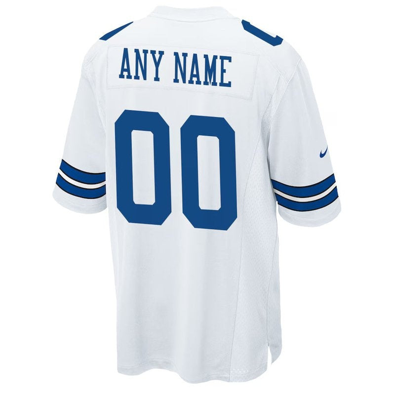 Dallas Cowboys - Custom NFL Game Jersey - White - Image 3