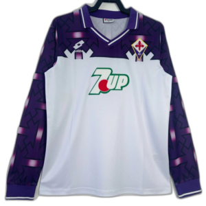 Fiorentina 92/93 II Away Jersey - Long Sleeve Retro Version