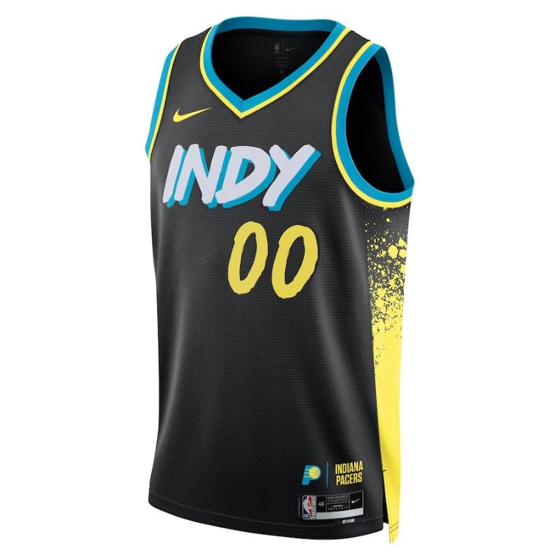 Indiana Pacers Unisex 23/24 NBA Jersey - Black - City Edition - Image 3