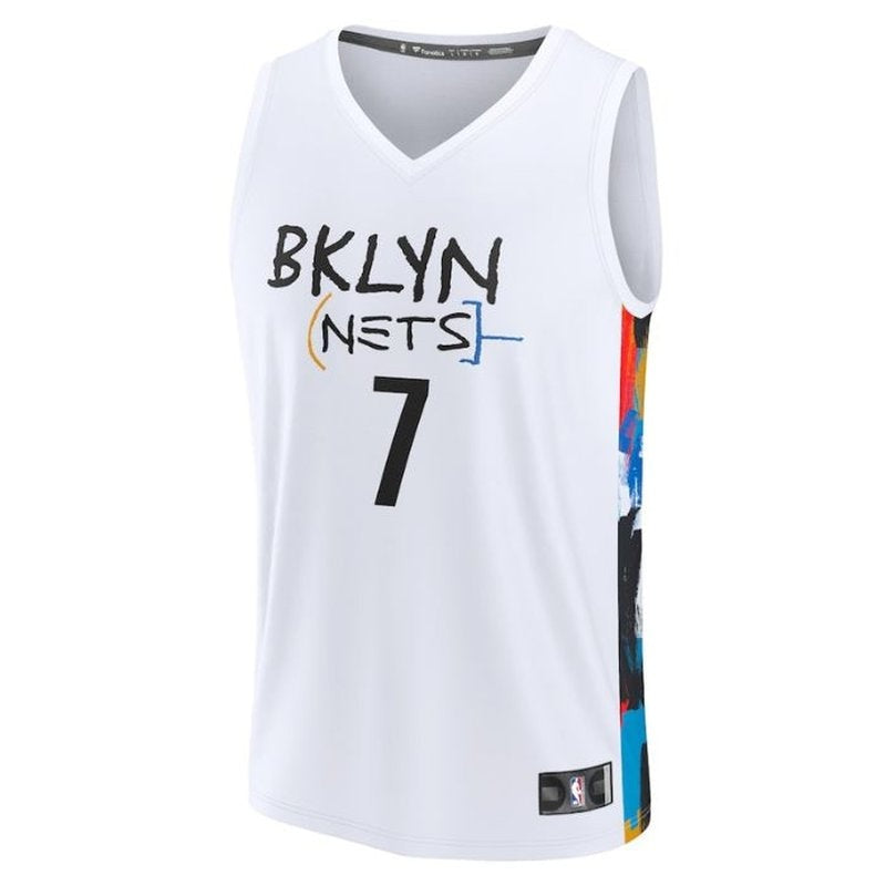 Kevin Durant Brooklyn Nets 2023 Fastbreak NBA Jersey - City Edition - White - Image 2