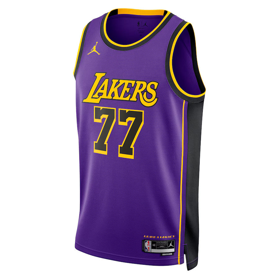 Luka Dončić - Los Angeles Lakers Statement Edition 2024 NBA Jersey - Purple - Unisex - Image 2