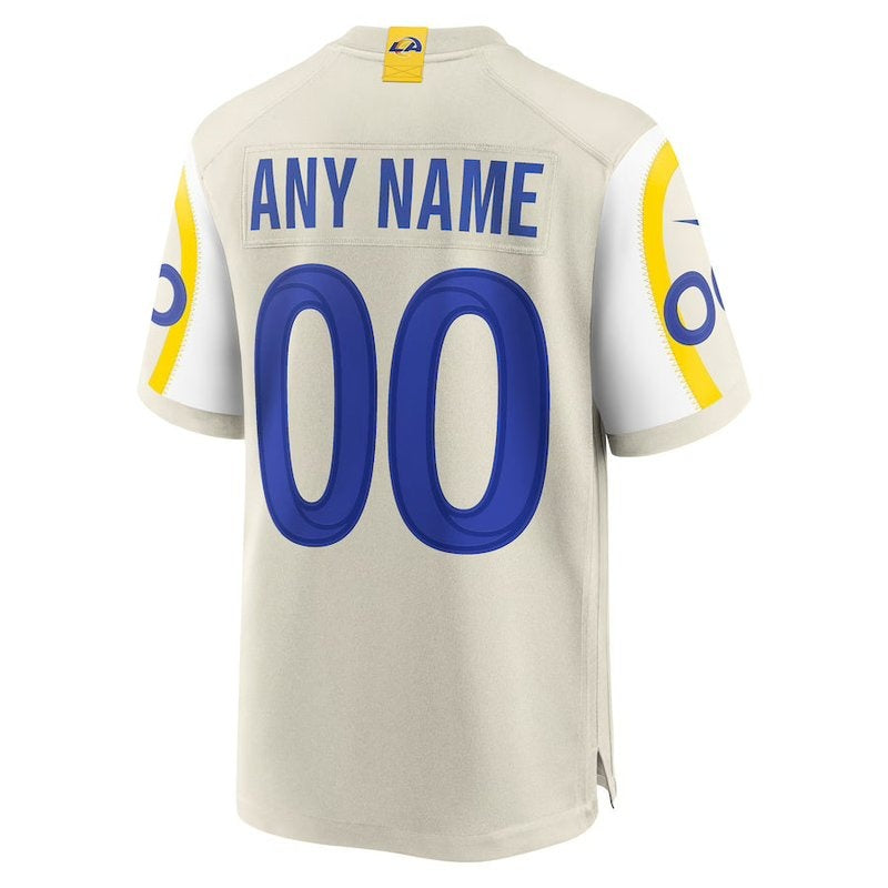 Los Angeles Rams - Bone Custom NFL Game Jersey - Image 3
