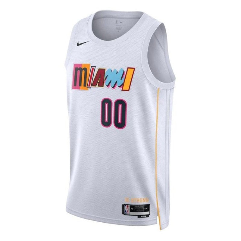 Miami Heat Unisex 2023 NBA Jersey - City Edition - White - Image 2