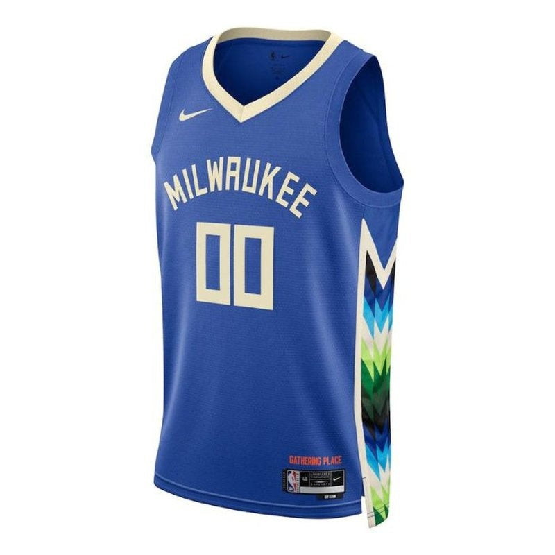 Milwaukee Bucks Unisex 2023 NBA Jersey - City Edition - Royal - Image 2