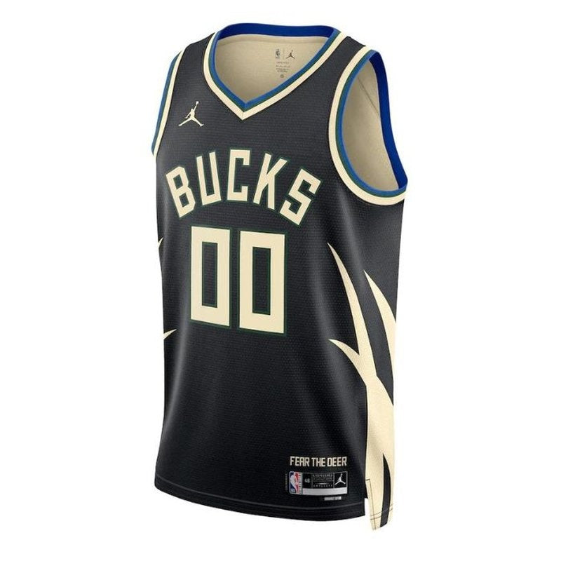 Milwaukee Bucks Unisex 2023 NBA Jersey - Statement Edition - Black - Image 2