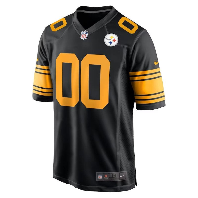 Pittsburgh Steelers - Alternate Custom NFL Game Jersey - Black - Image 2
