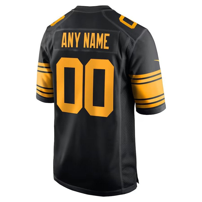 Pittsburgh Steelers - Alternate Custom NFL Game Jersey - Black - Image 3