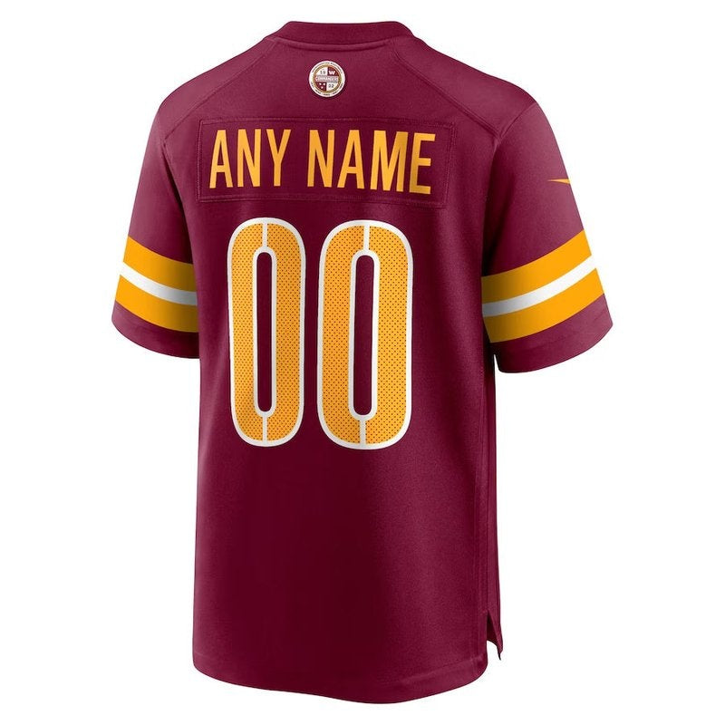 Washington Commanders - Burgundy Custom NFL Game Jersey - Image 3